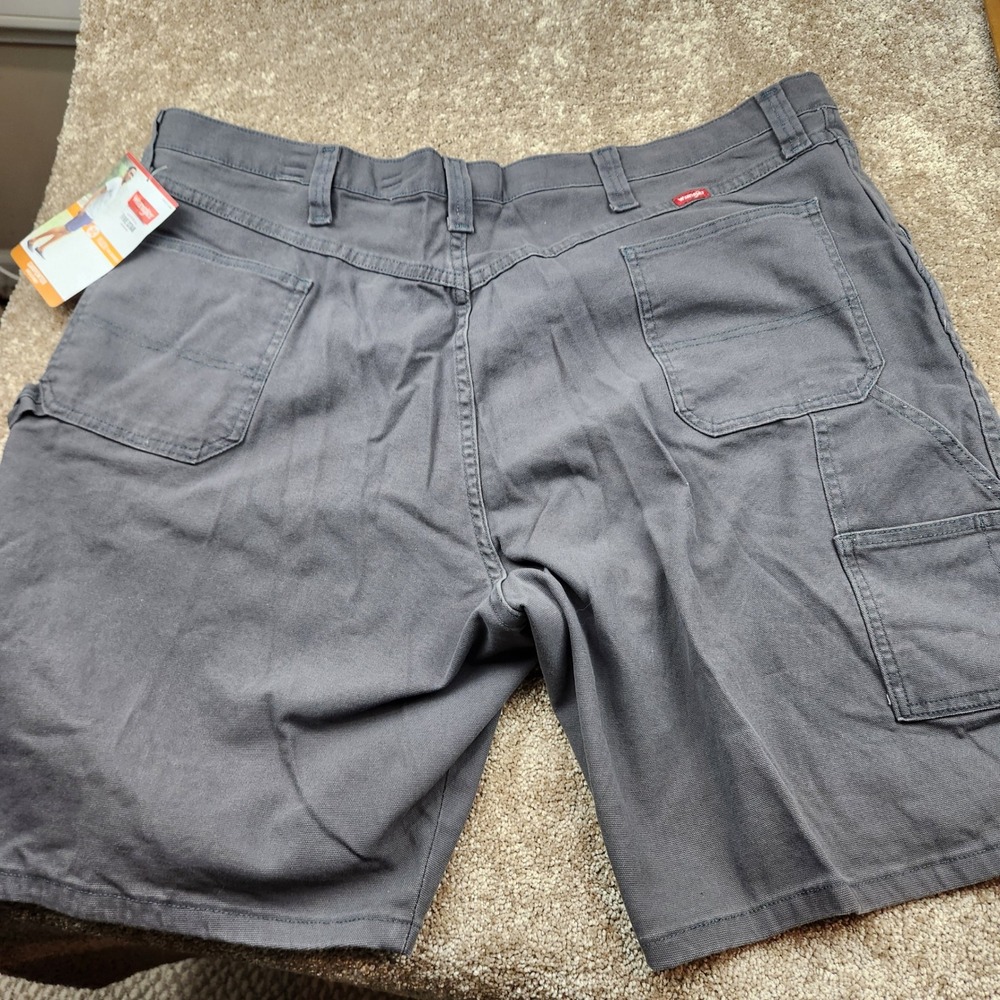 Wrangler Five Star Premium Carpenter Shorts Mens 46 Gray Flex Canvas 112336561 - Picture 6 of 7